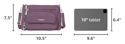 Image of Baggallini Original Everyday 11x7.5 Crossbody Bags Rfid Protected Lightweight Nylon Zippered Travel Purse