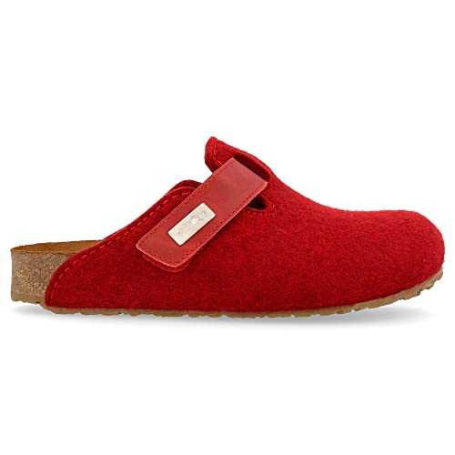 HAFLINGER Bio Kurt felt slippers felt clog paprika (42) size 44