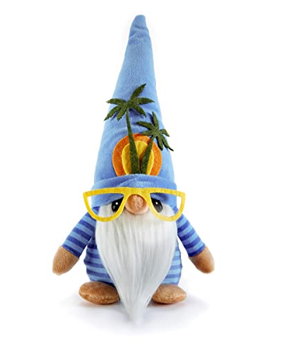 Giftcraft 474519 Sunset and Palm Tree Gnome,10 inch, Polyester, Kai