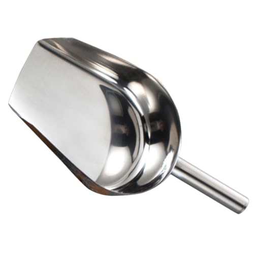 TOPPERFUN Pelle INOX Multifonction pour Glace Farine Grains et Frites Pelle Alimentaire Robuste avec Manche Ergonomique Ustensile de Service pour Cuisine et Bar