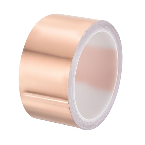 PATIKIL Copper Tape 1.97 Inch x 11 Yards 0.05 Thick Copper Foil Tape Single Sided Conductive Adhesive EMI Shielding for Electronics, Circuits, Grounding