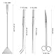 4 Stück Aquarium Aquascaping Tools, Edelstahl Aquarium Zubehör, Schere Und Pinzette für Wasserpflanzen Trimmen Aquascaping Reinigungs