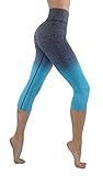 CodeFit Yoga Power Flex Dry-Fit Pants Workout Printed Leggings Ombre Print XS-3XL