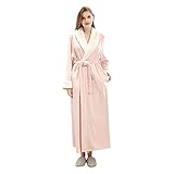 BIBOKAOKE Bademäntel für Damen Im Winter dickflüssig und warm Sleepwear Langarm Nachtwäsche Schlafanzüge Einteiler Pyjama Bademäntel Jumpsuit Negligees