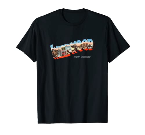 Wildwood Camiseta Wildwood NJ Camisa Hombre y Mujer Retro Vintage Camiseta
