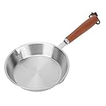 Stainless Steel Frying Pan, Mini Non Stick Fry Egg Pan, Compatible with Induction Stoves, Gas Stoves, Skillet with Ergonomic Handle for Household & Restaurant (12CM)