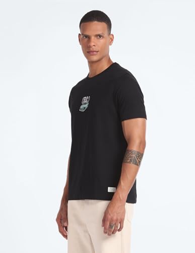Image of Flying Machine Men's Regular Fit T-Shirt | Solid | Tshirt for Man