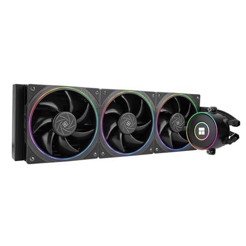 Thermalright Aqua Elite 360 V5 ARGB Black CPU Liquid Cooler 360 Cooling Row Size 3xTL-S12 PWM Fans for AM4/AM5 Intel LGA115X/1200/1700/1851 AIO CPU Cooler