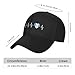 Flag of Guatemala Heartbeat Baseball Cap Fashion Adjustable Brim Peaked Cap for Men Women Black