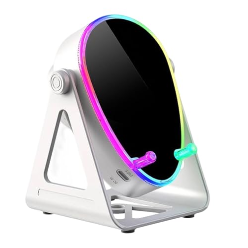 Base Para Altavoz Para Teléfono Celular: Atril Portátil, Luz Ambiental LED, Audio De Alta Fidelidad | Estación Inalámbrica Recargable, Transmisión, Carga, Escucha, Configuración De Dormitorio De Estud