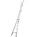 Little Giant Ladders Velocity 26-Ft Folding Multi-Position Ladder, Aluminum, 300 lb Load Capacity, Type 1A Extra Heavy Duty, 26-Ft Reach, with Ratchet Levelers and Wheels (15426-801)