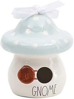 Rae Dunn Ceramic Gnome Mushroom Birdhouse