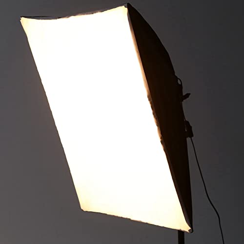 Softbox E27 éclairage continu kit double 50x70cm avec diffuseur anti-ombre pour vidéo - 7