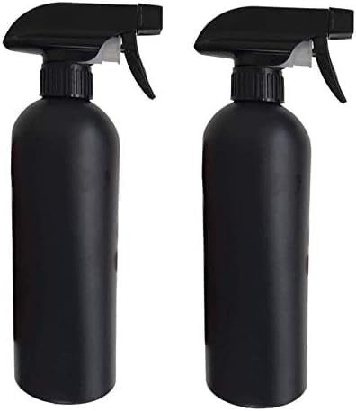 PEPAXON Sprühflasche Schwarz 500ml 4pcs für Haar/Reinigungslösungen/ätherische Öle/Pflanzen (Schwarz)