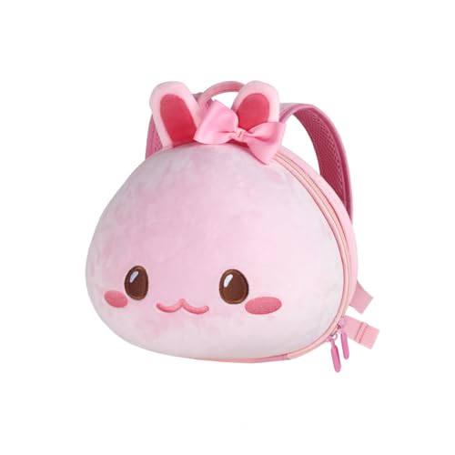 Supercute Little Kids Backpack for 2-6 Years Old, Toddler Lightweight Preschool Backpack with Safety Leash for Boys and Girls (Rabbit)