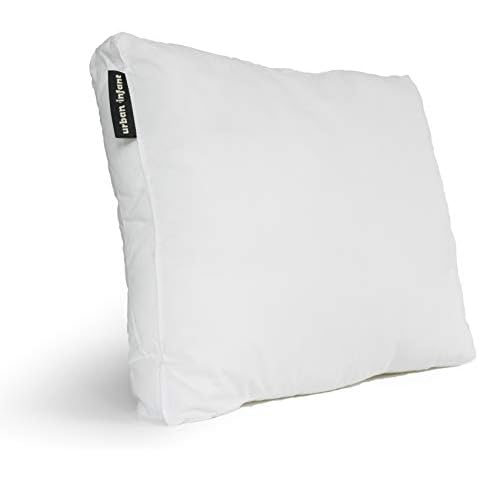Urban Infant Toddler Bed Pillow - 100% Breathable Soft Cotton - Machine-Washable - 13”x 17” - Supportive Flat Gusset - Kids First Pillow Transition to Big boy/Big Girl Bed - Home Pillow Cover