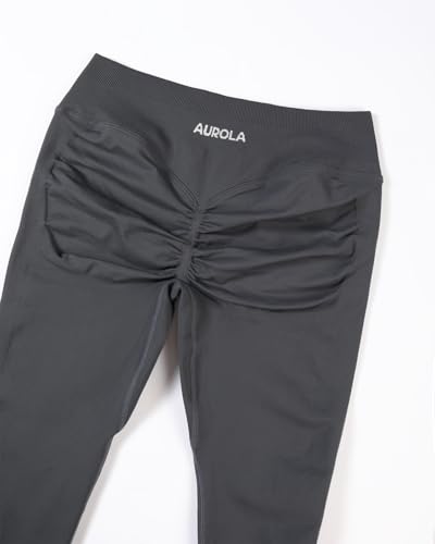 AUROLA Influence Workout Leggings for Women, Seamless Compression Tummy Control Leggings Mid Rise Yoga Pants