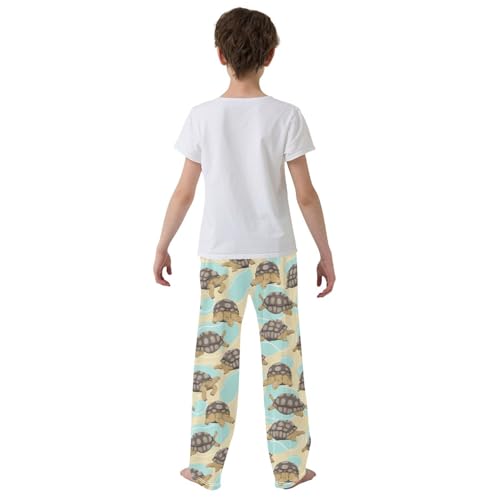 Boys' Pants Aldabra Giant Tortoise Turtles Long Bottoms Jogger Pants Elastic Waist Trousers with Pockets S-XL3