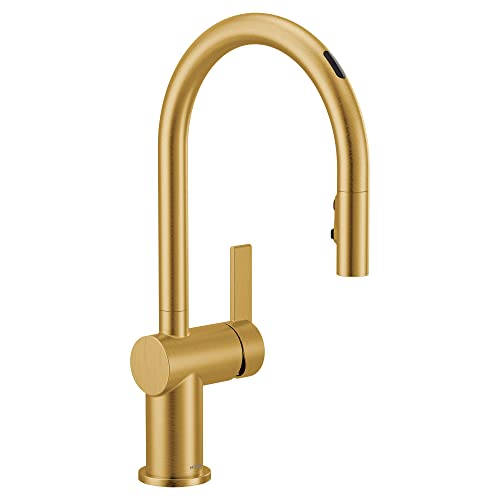 Moen 7622Evbg Cia Smart Touchless Pull Down Sprayer Kitchen Faucet With Voice Control And Power Boost, Brushed Gold #TOP23