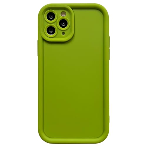 Image of Puxicu Slim Case for iPhone 12 Pro Max, Enhanced Camera Protection, Shockproof Skin-Friendly Touch Soft Case Cover for iPhone 12 Pro Max Phone 6.7 inch, Avocado Green