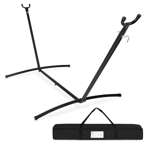 FDW Portable 9FT Hammock Stand, Heavy Duty Hammock Stand, Portable Steel Stand Only for Outdoor Patio or Indoor with Carrying Case (No Hammock)