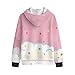 PJHEQOXE Dream Nebula Girls Hooded Cardigan Kids Fashion Outerwear Boys Fleece Jacket Sweatshirts Coat 6-16 Years