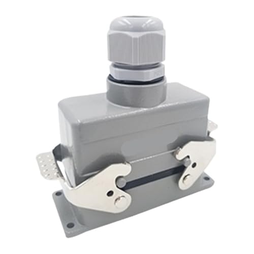 Conector rectangular industrial de 35A y 4 pines para automatización