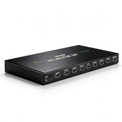 Image of HDMI Splitter 1 in 8 Out 4K@30Hz, 10.2Gbps