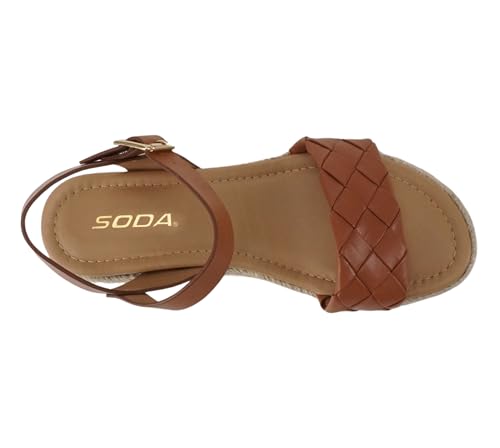 Image of Soda CLIP ~ Women Open Toe Ankle Strap Platform Espadrille Sandal