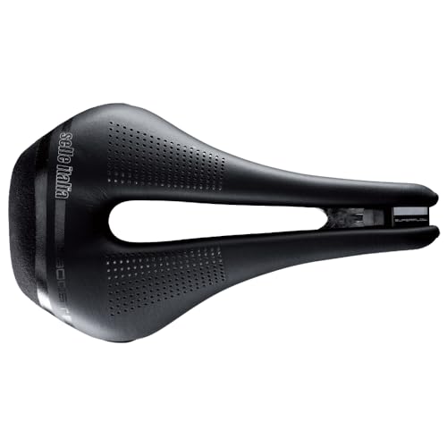 NOVUS Boost Kit Carbonio Superflow - Sella Bici Rail àò7x9 Corta Road Performance Fibra-Tek Leggera Comfort - Taglia L3 da corsa nero