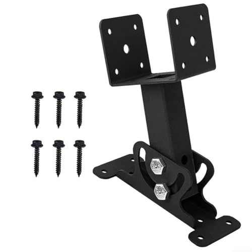 Gdfnmogo Roof Riser Brackets Kit, Adjustable Roof Riser Brackets, Heavy Duty Roof Support For Building, Saddle Bracket Base, For Porches, Pavilions