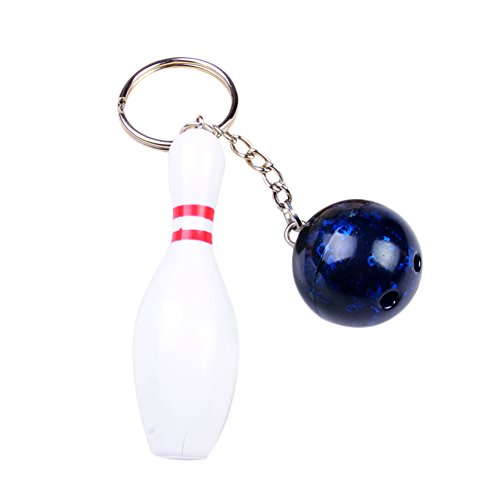Preisvergleich Produktbild Kanggest Mode Sport ausrüstung schlüsselanhänger Bowling Key anhänger Tasche anhänger Kunststoff Material Vier Farben optional (blau)