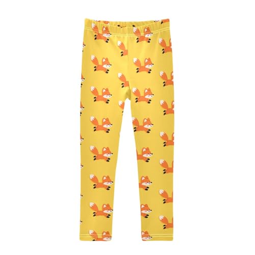 Girls' Leggings Cute Fox Yellow Kids Yoga Tights Pants 1 Pack 2302294