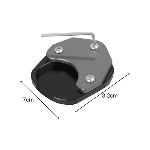 Plaque support béquille Tiger 660 extension en aluminium usiné