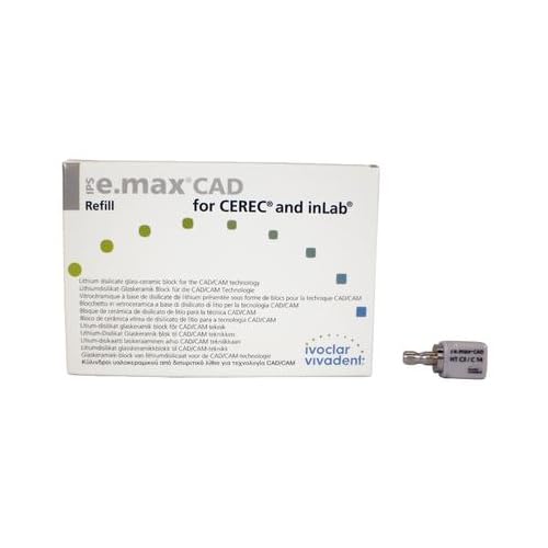 Ivoclar Vivadent 626418 IPS e.max CAD CEREC inLab Blocks HT C3 C14 5/Pk