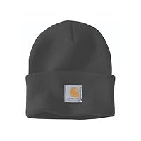 Carhartt Herren Knit Cuffed Beanie Beanie Hat, Schwarz, Einheitsgröße
