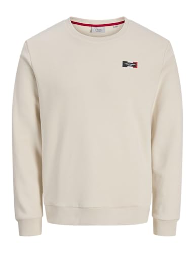 JJ rebel Men's Jrebdrummer Sweat Crew Neck, moonbeam, L