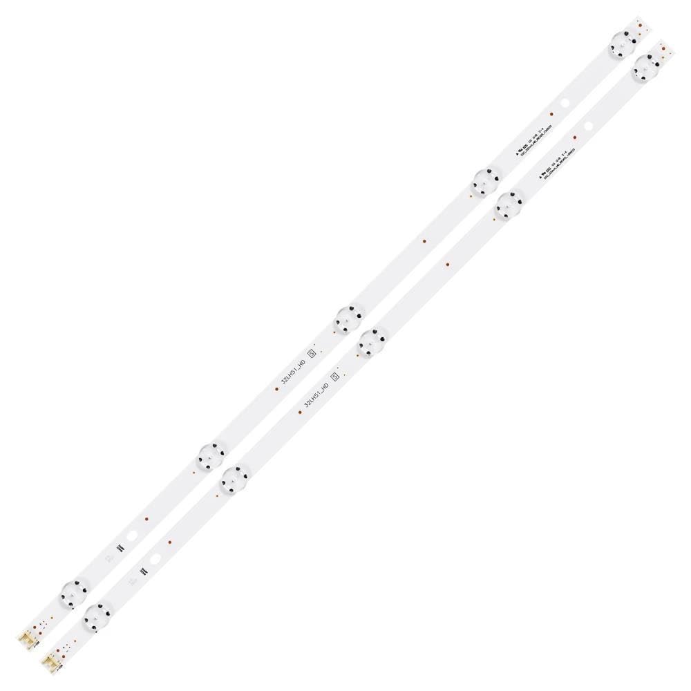 Taśma LED(2) pasuje do 32LF501B 32LH510A 32LH510D 32LF510D 32LF510Z 32LF510Q 32LH575U AGF79018801 AGF79046301 HD_LH51/LH57 HC320DXN