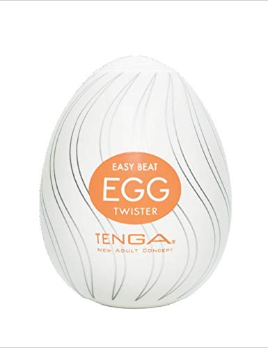 KCoob TENGA Easy Beat EGG - Dispositivo de placer masculino portátil para hombre, EGG-004 Twister