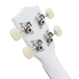 Ukulélé en bois de tilleulélé 53 cm avec accordeur de cordes en nylon pour une performance – Blanc - Les Beatles, Paul McCartney, John Lennon, RIngo Starr, George Harrison Ukulélé en bois de tilleulélé 53 cm avec accordeur de cordes en nylon pour une performance - Blanc – Image 3