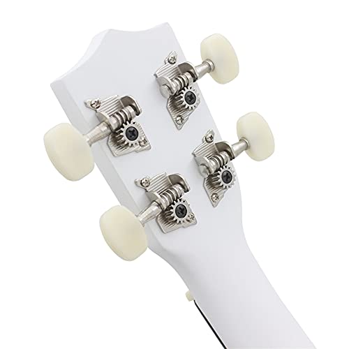 Ukulélé en bois de tilleulélé 53 cm avec accordeur de cordes en nylon pour une performance – Blanc - Les Beatles, Paul McCartney, John Lennon, RIngo Starr, George Harrison Ukulélé en bois de tilleulélé 53 cm avec accordeur de cordes en nylon pour une performance - Blanc – Image 4
