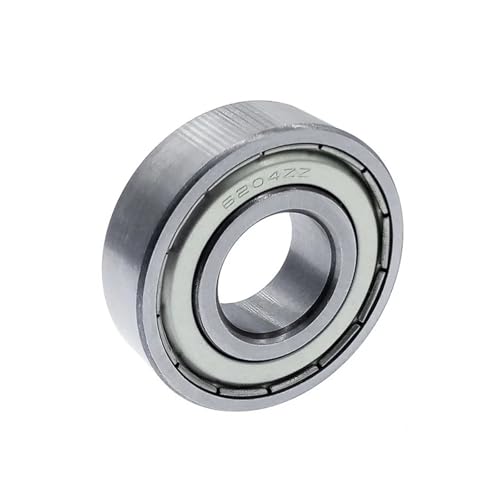 Roulement à billes 6204 ZZ 20x47x14 mm étanche en métal pour arbre rotatif