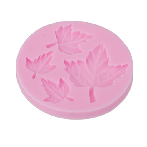 Maple Leaf Silicone Stampo Candy Chocolate Stampo Della Torta Decorando lo strumento di cottura rosa - Image 8