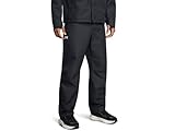 Under Armour Mens UA Stormproof Lined Rain Pants - Waterproof and Breathable SM Black-White