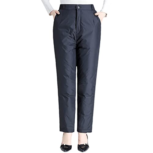 Pantalon en duvet de canard femme chaud épais pantalon hiver décontracté grande taille 5XL