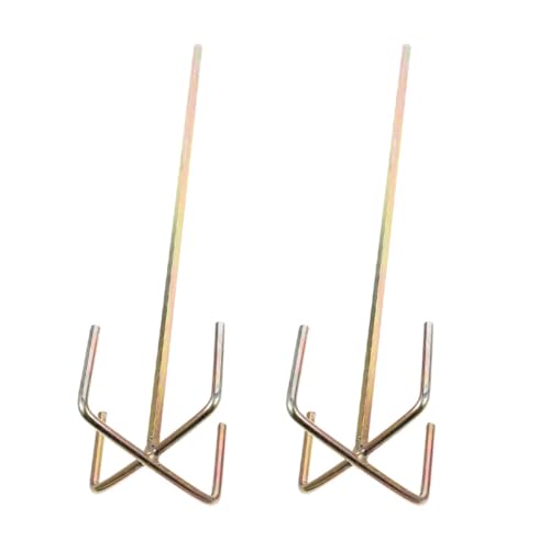Alipis Mezclador de Pintura Multifunción 2 Piezas, Varilla de Acero Hexagonal Resistente para Taladro, Mezcladora de Lodo y Mortero Portátil para Hormigonera y Suministro de Mezcla