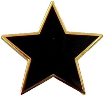 Lapal DimensionPlain Black Star pin Badge
