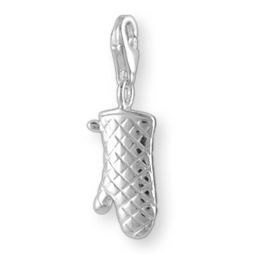Preisvergleich Produktbild Melina Damen-Charm Anhänger Küchenhandschuh Silber 925 925 Sterling Silber 1800277