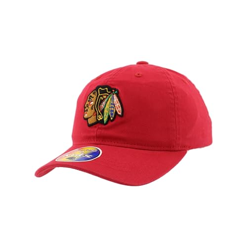 Chicago Blackhawks NHL Officially Licensed Youth Adjustable Hat Scholarship Icon Team Color