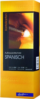 Preisvergleich Produktbild Aufbauwortschatz Spanisch: Karteikarten, inklusive Lautschrift